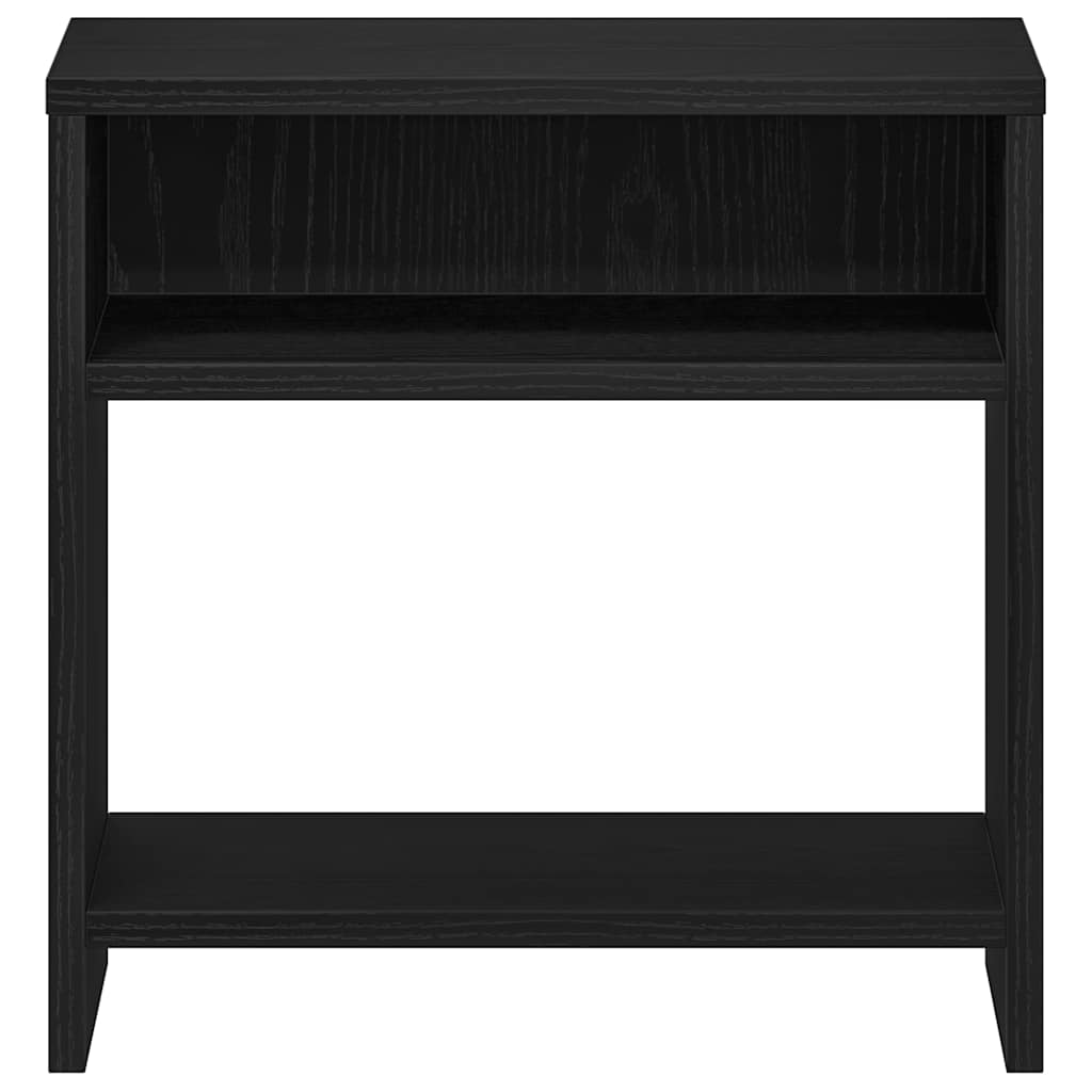 Nattbord 2 stk svart eik 40x30x40 cm sponplate