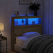Hodegavl skap med LED artisan eik 100x17x102 cm