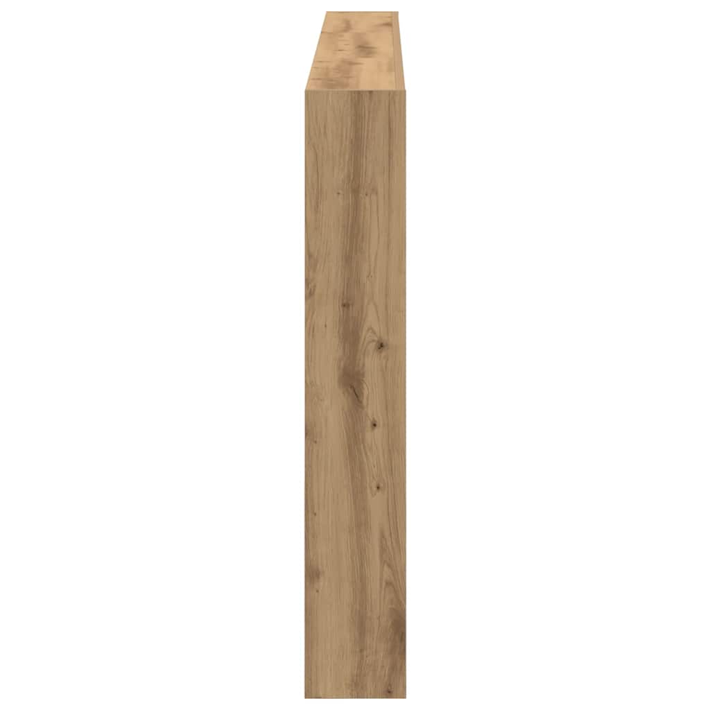 Hodegavl skap med LED artisan eik 180x17x102 cm