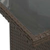 Hagesofaer med puter 5 deler brun polyrotting akasie