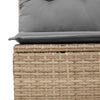 Hagesofaer med puter 10 deler beige polyrotting akasie