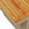Hagesofaer med puter 5 deler beige polyrotting akasie