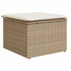 Hagesofaer med puter 8 deler beige polyrotting akasie