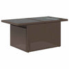 Hagesofaer med puter 6 deler brun polyrotting