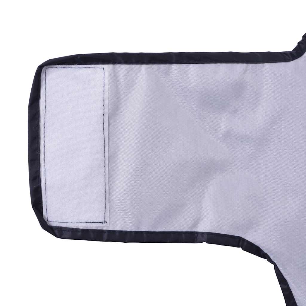 Hunde regnfrakk med refleksstrimler polyester marineblå XXS