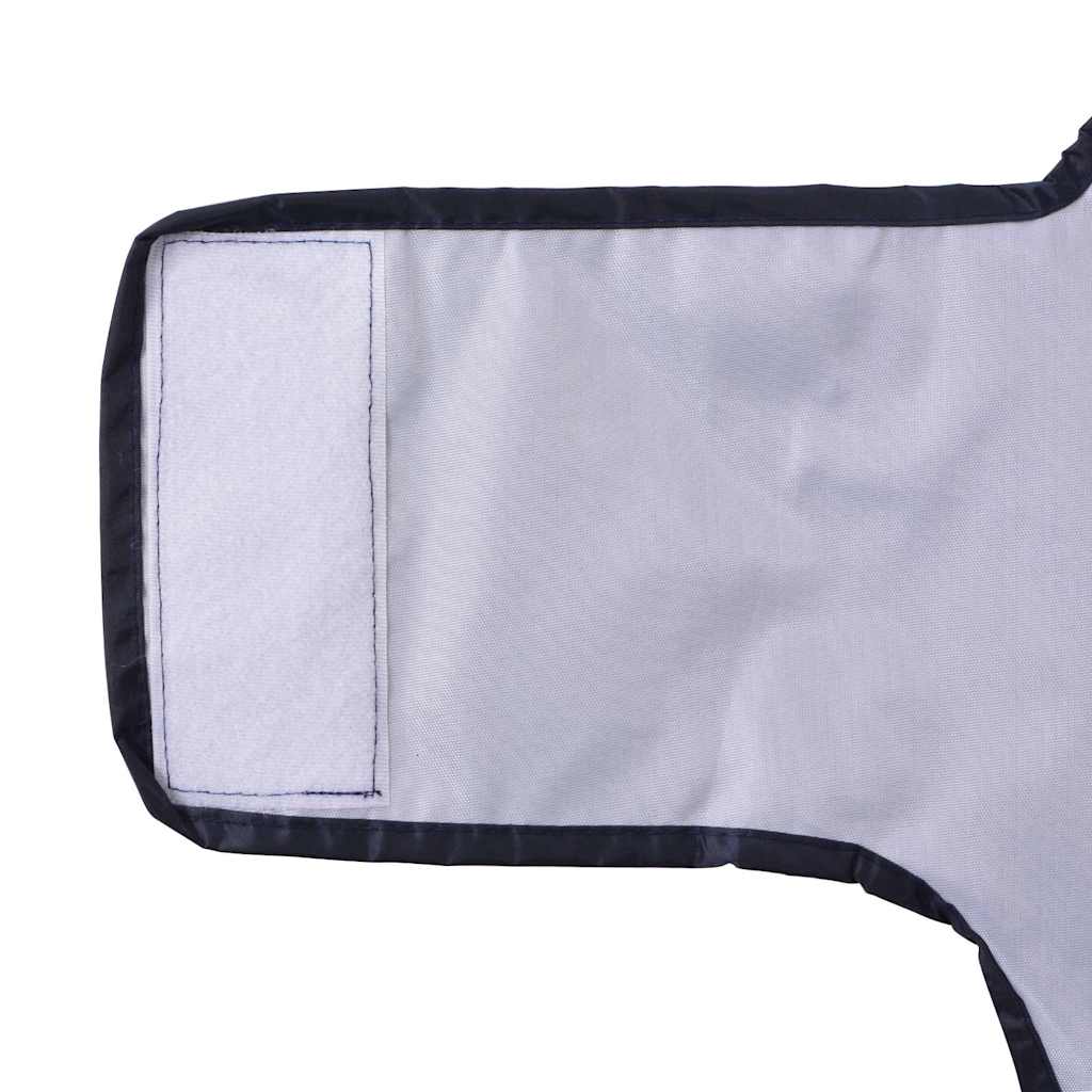 Hunde regnfrakk med refleksstrimler polyester marineblå S
