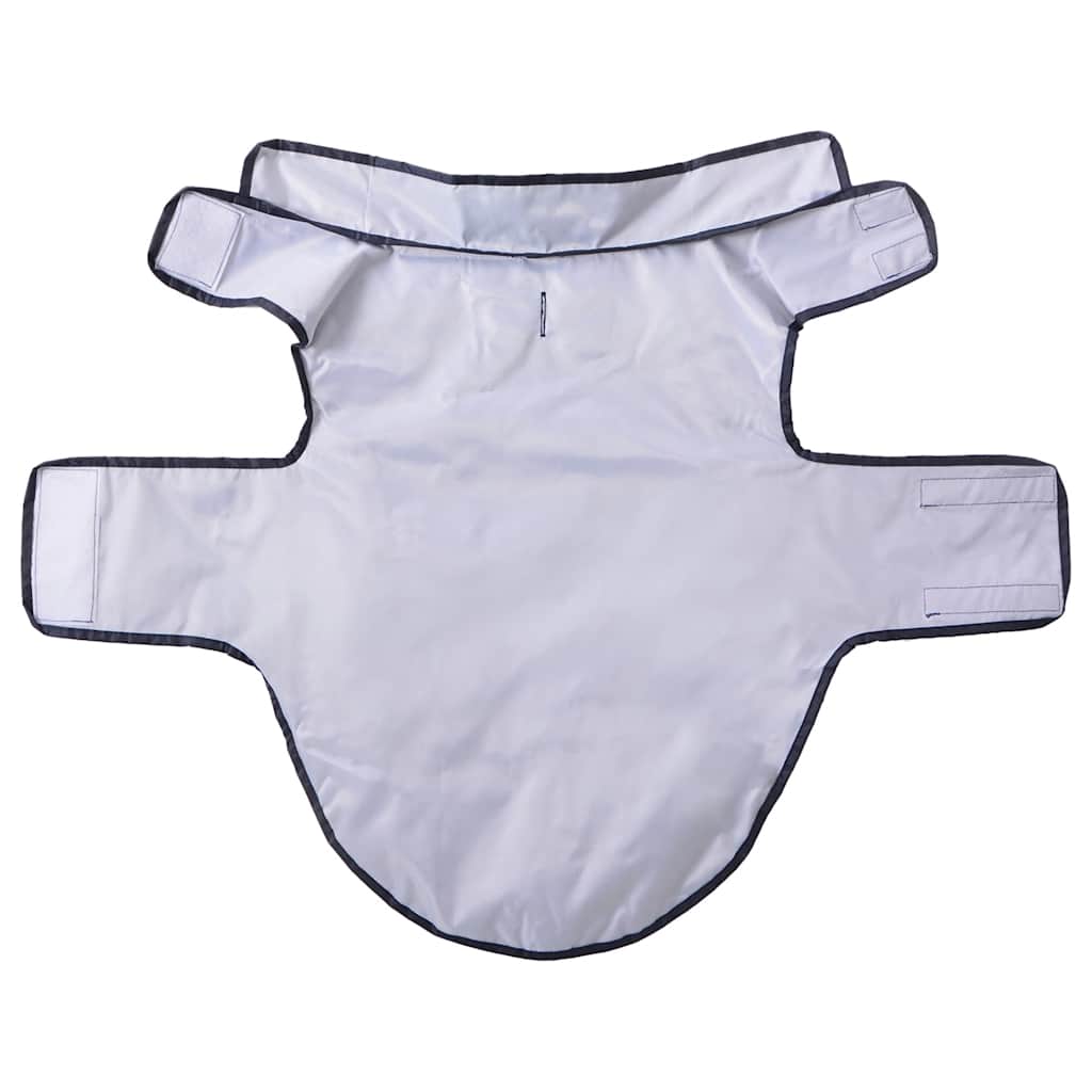 Hunde regnfrakk med refleksstrimler polyester marineblå L