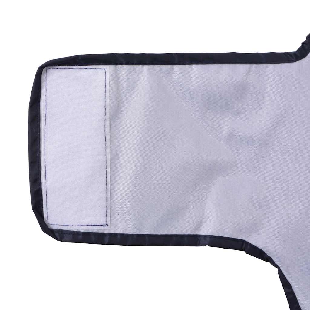 Hunde regnfrakk med refleksstrimler polyester marineblå L