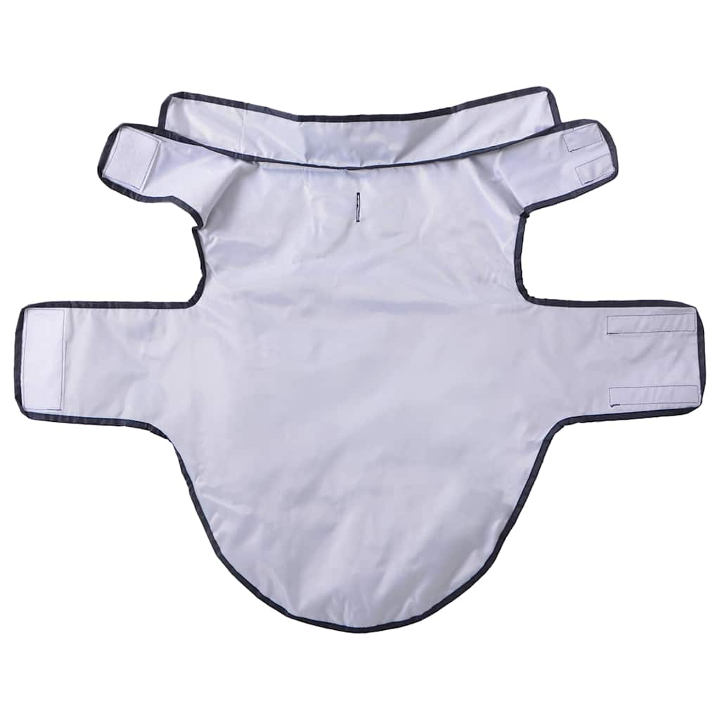 Hunde regnfrakk med refleksstrimler polyester marineblå XL
