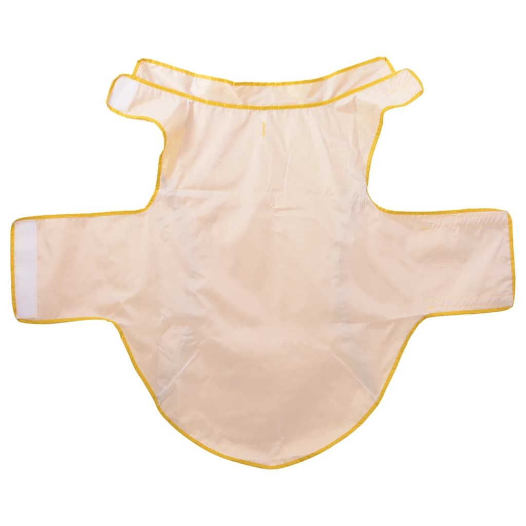 Hunde regnfrakk med refleksstrimler polyester gul 3XL