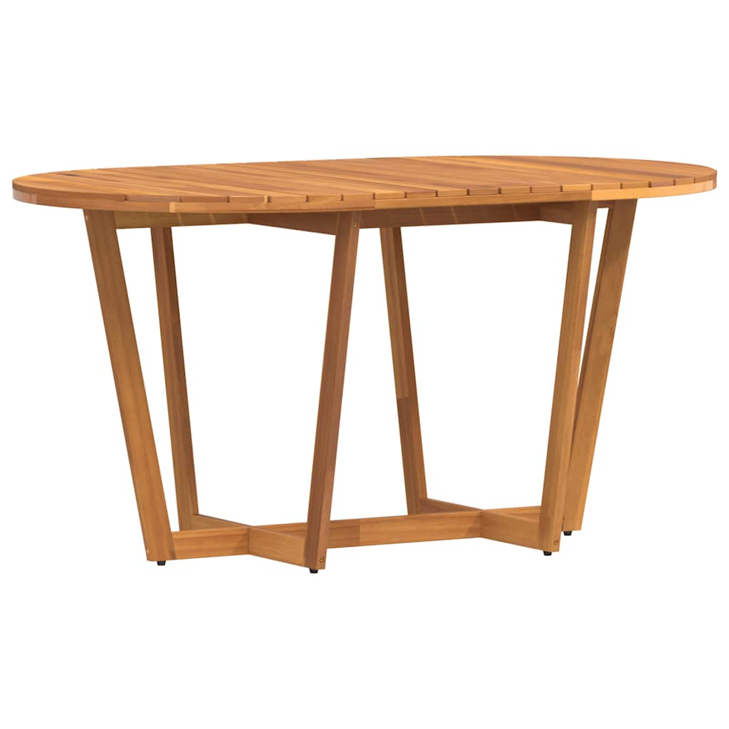 hagespisebord ovalt 150x90x75 cm heltre akasie