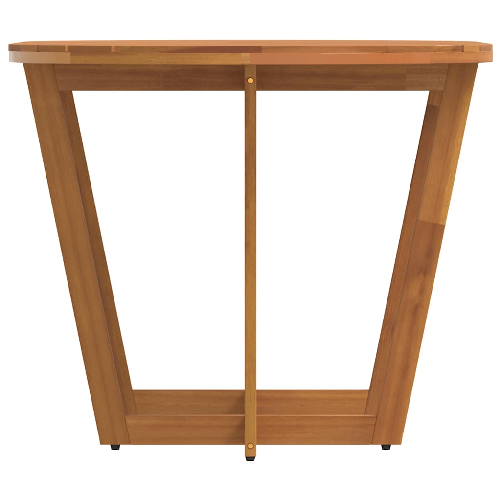 hagespisebord ovalt 150x90x75 cm heltre akasie