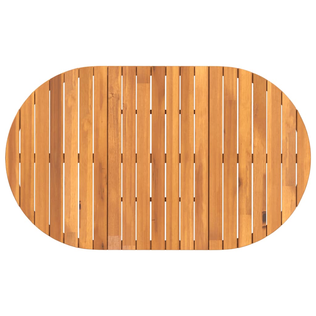 hagespisebord ovalt 150x90x75 cm heltre akasie