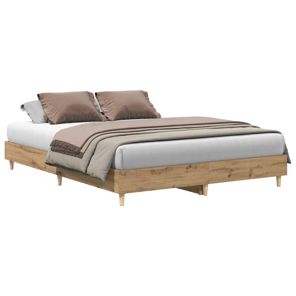 Sengeramme uten madrass artisan eik 150x200 cm konstruert tre