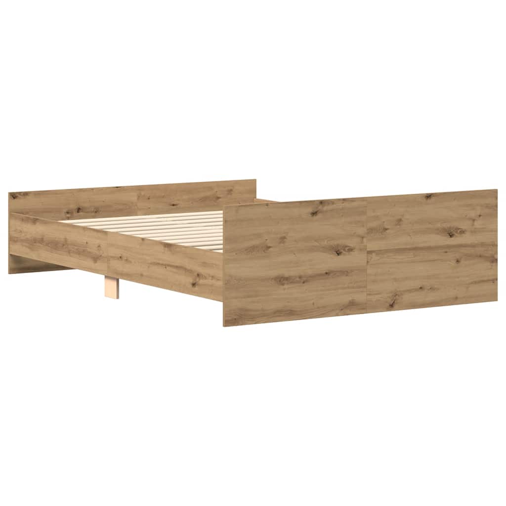 Sengeramme uten madrass artisan eik 140x200 cm konstruert tre