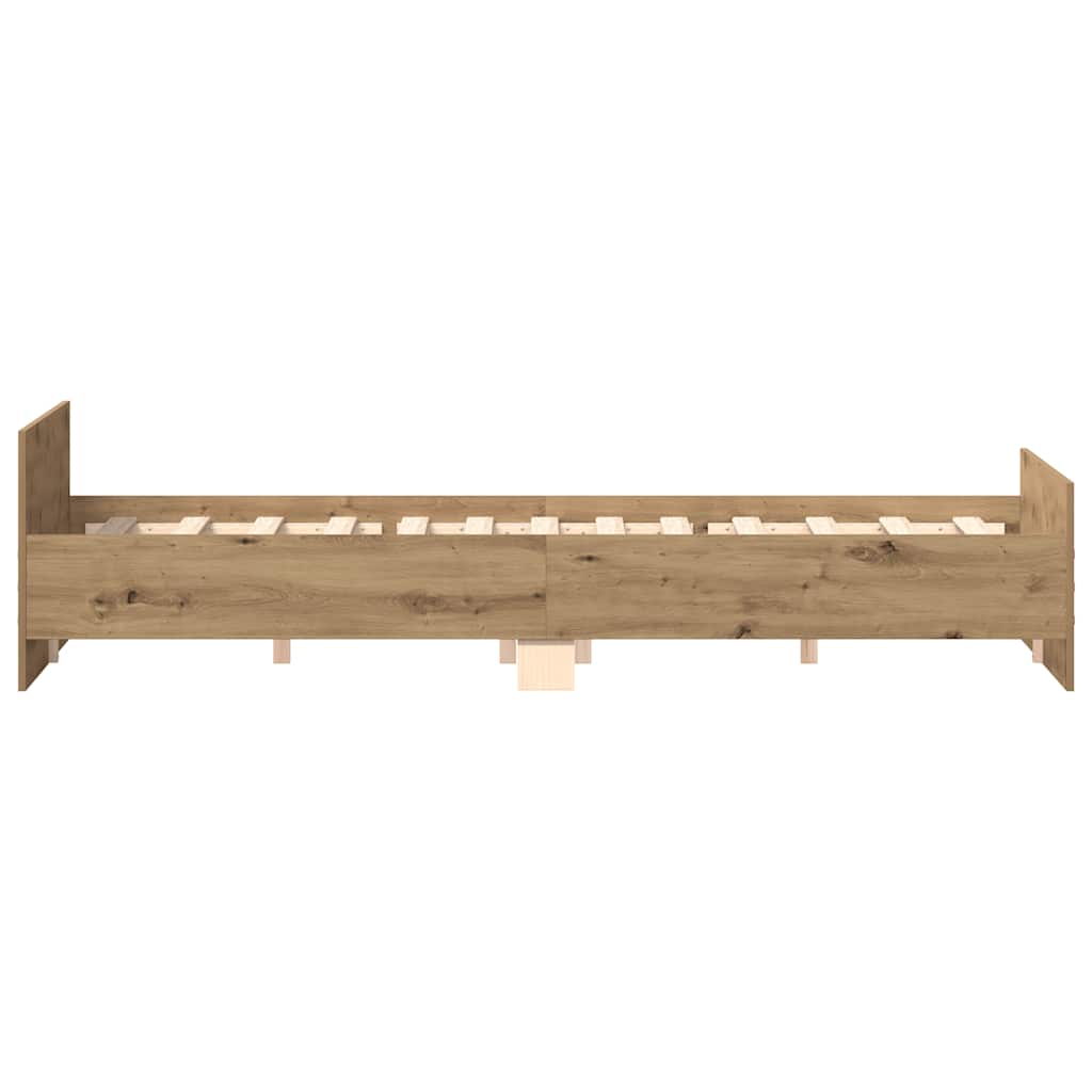 Sengeramme uten madrass artisan eik 160x200 cm konstruert tre