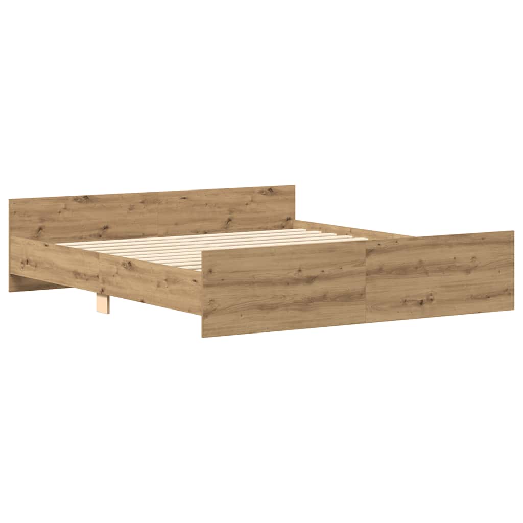 Sengeramme uten madrass artisan eik 180x200 cm konstruert tre