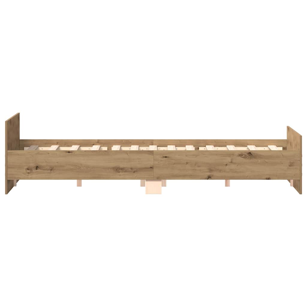 Sengeramme uten madrass artisan eik 180x200 cm konstruert tre