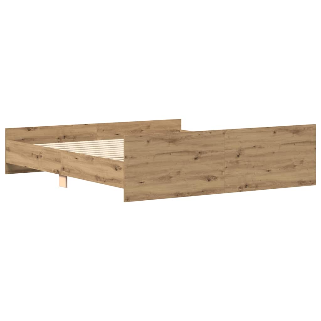 Sengeramme uten madrass artisan eik 180x200 cm konstruert tre