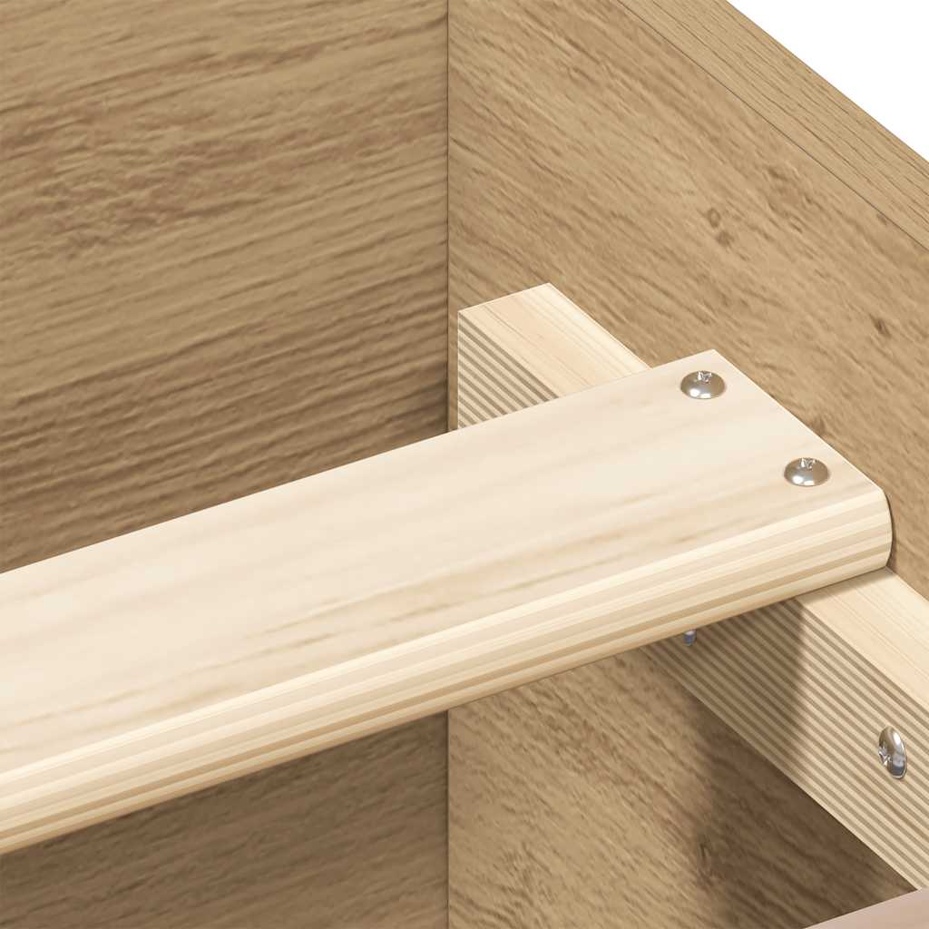 Sengeramme uten madrass artisan eik 140x190 cm konstruert tre