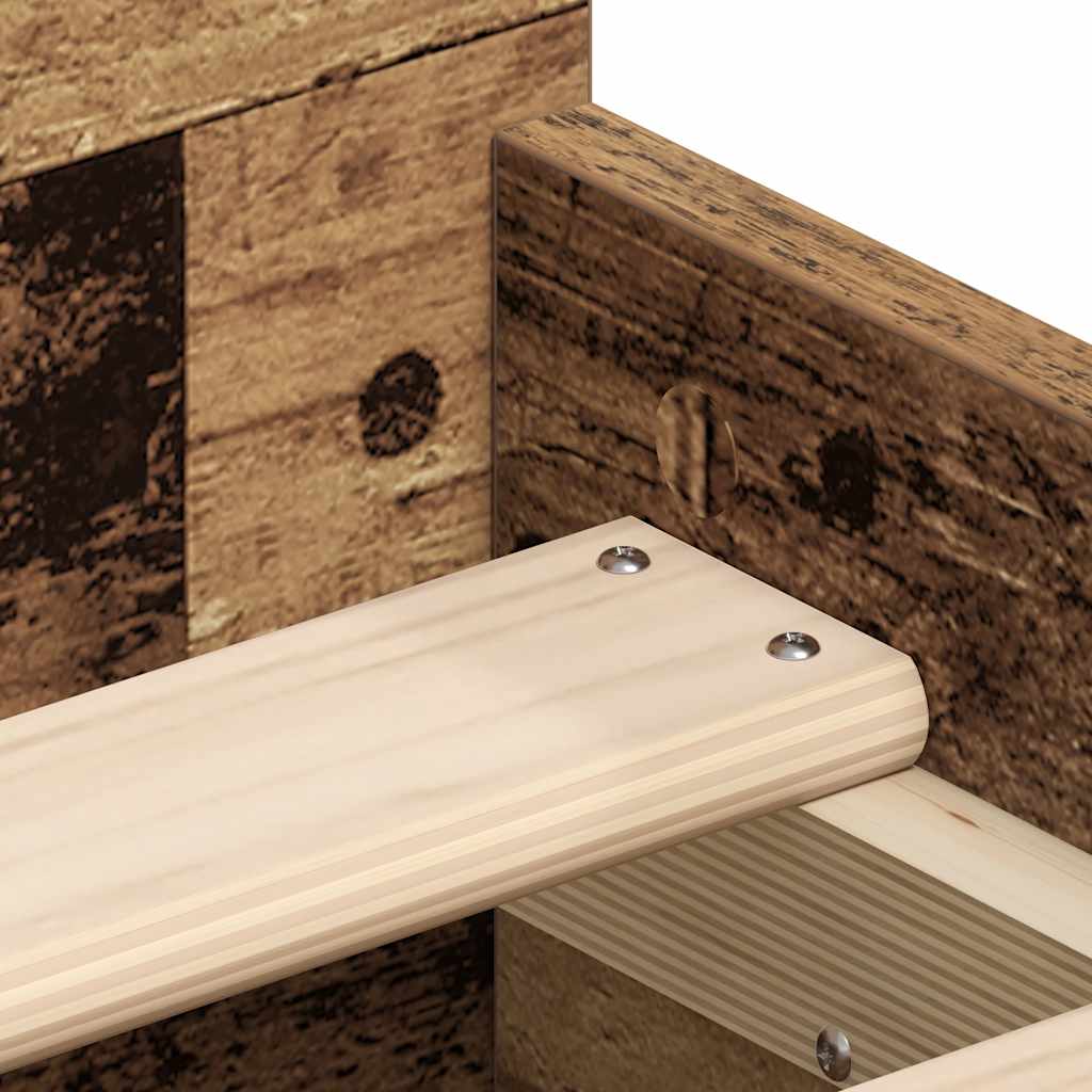 Sengeramme uten madrass gammelt tre 90x190 cm konstruert tre