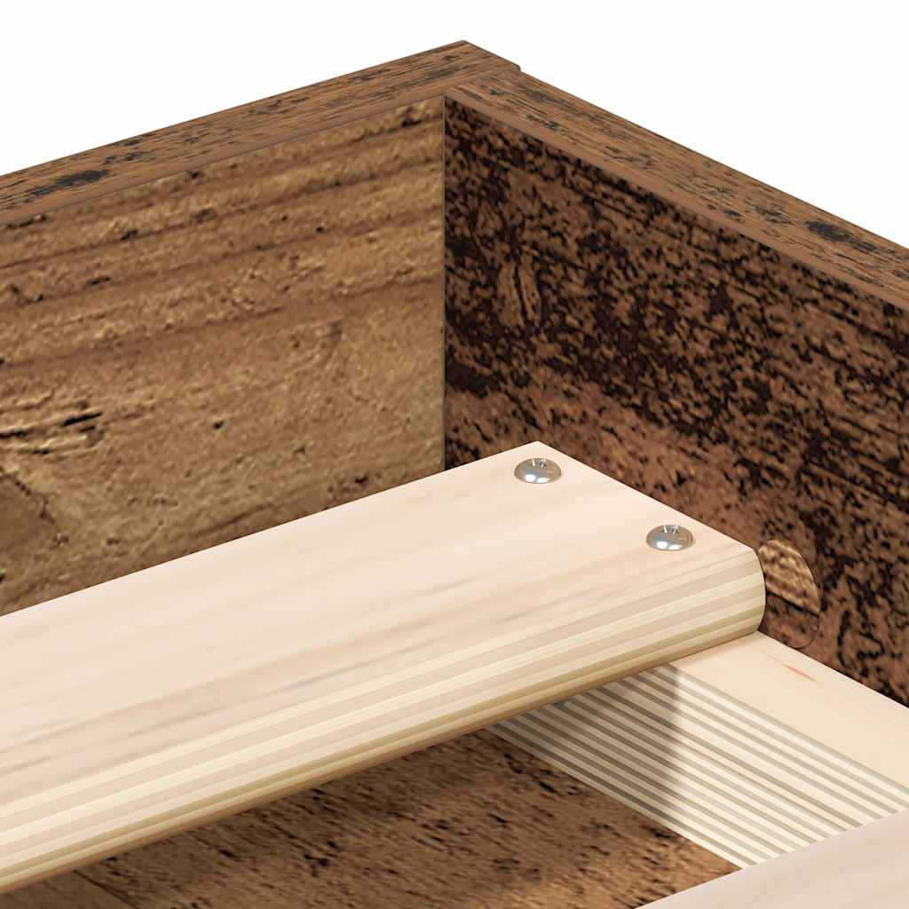 Sengeramme uten madrass gammelt tre 120x200 cm konstruert tre