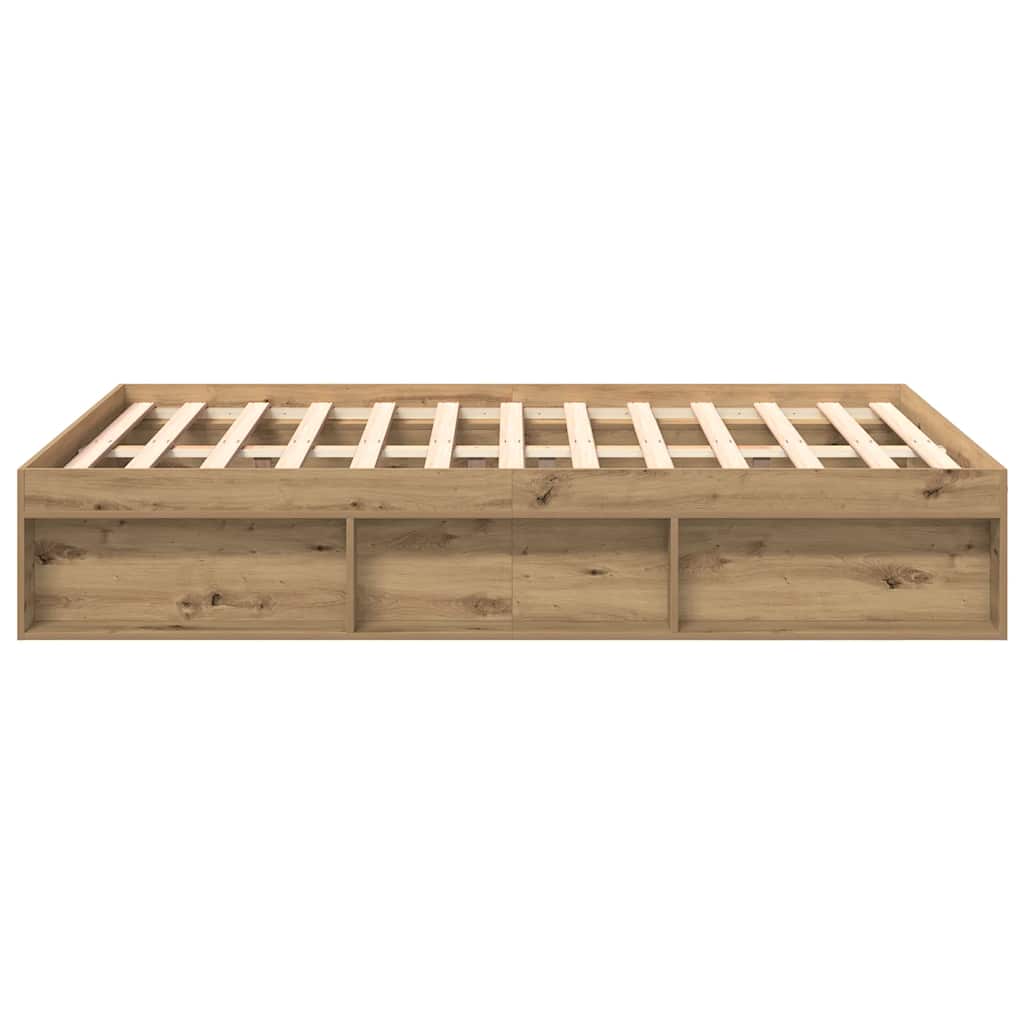 Sengeramme uten madrass artisan eik 140x200 cm konstruert tre