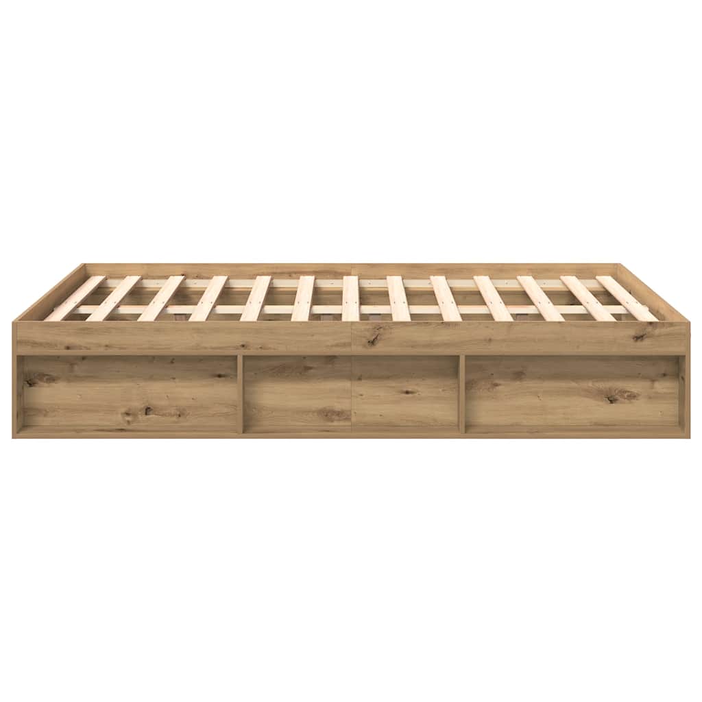 Sengeramme uten madrass artisan eik 160x200 cm konstruert tre