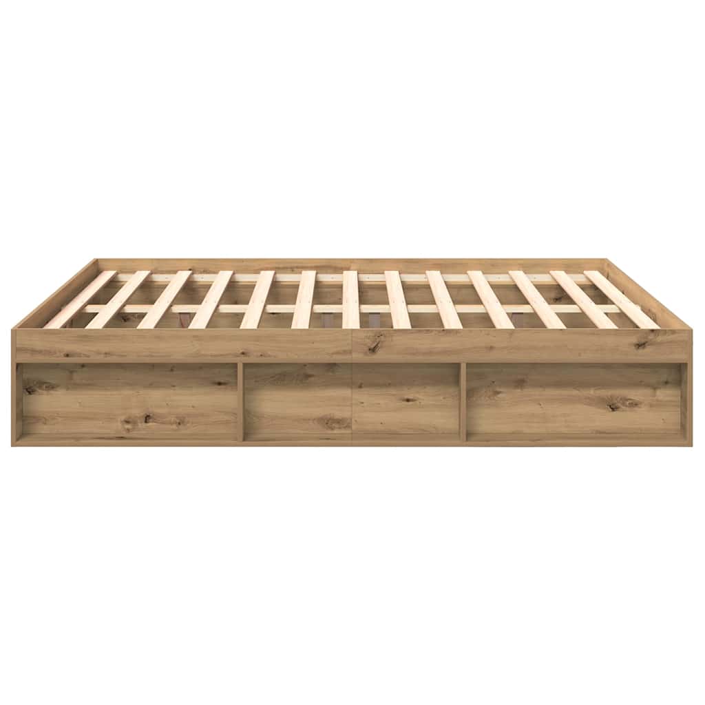 Sengeramme uten madrass artisan eik 200x200 cm konstruert tre