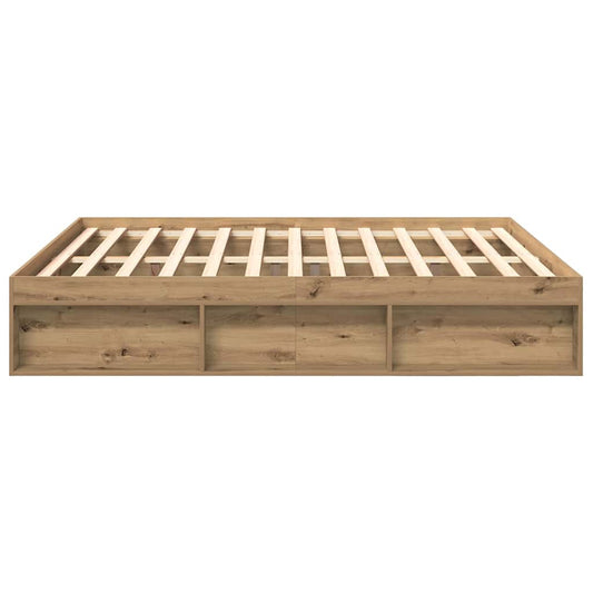 Sengeramme uten madrass artisan eik 200x200 cm konstruert tre