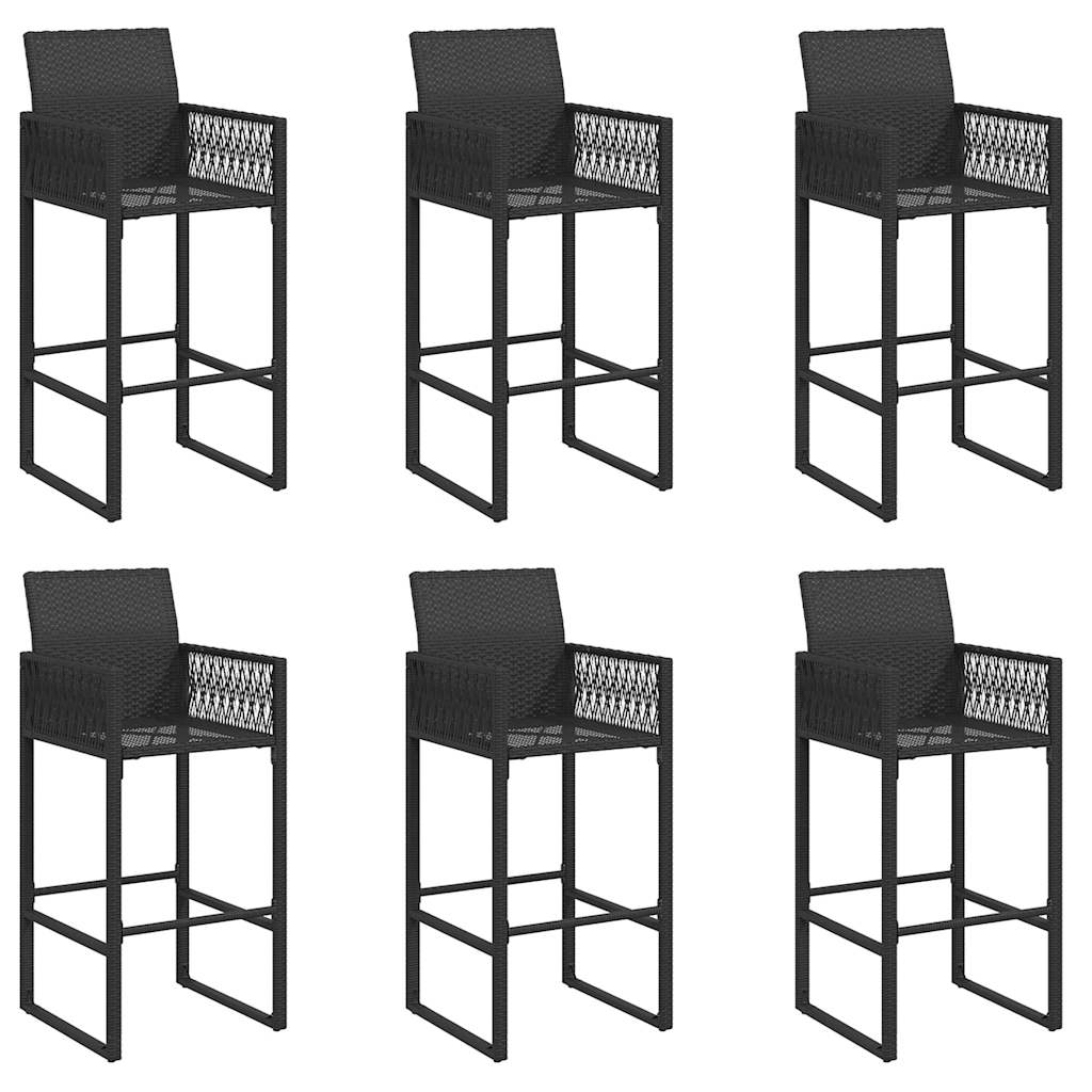 Hagebarsett uten puter 7 deler svart polyrotting akasie