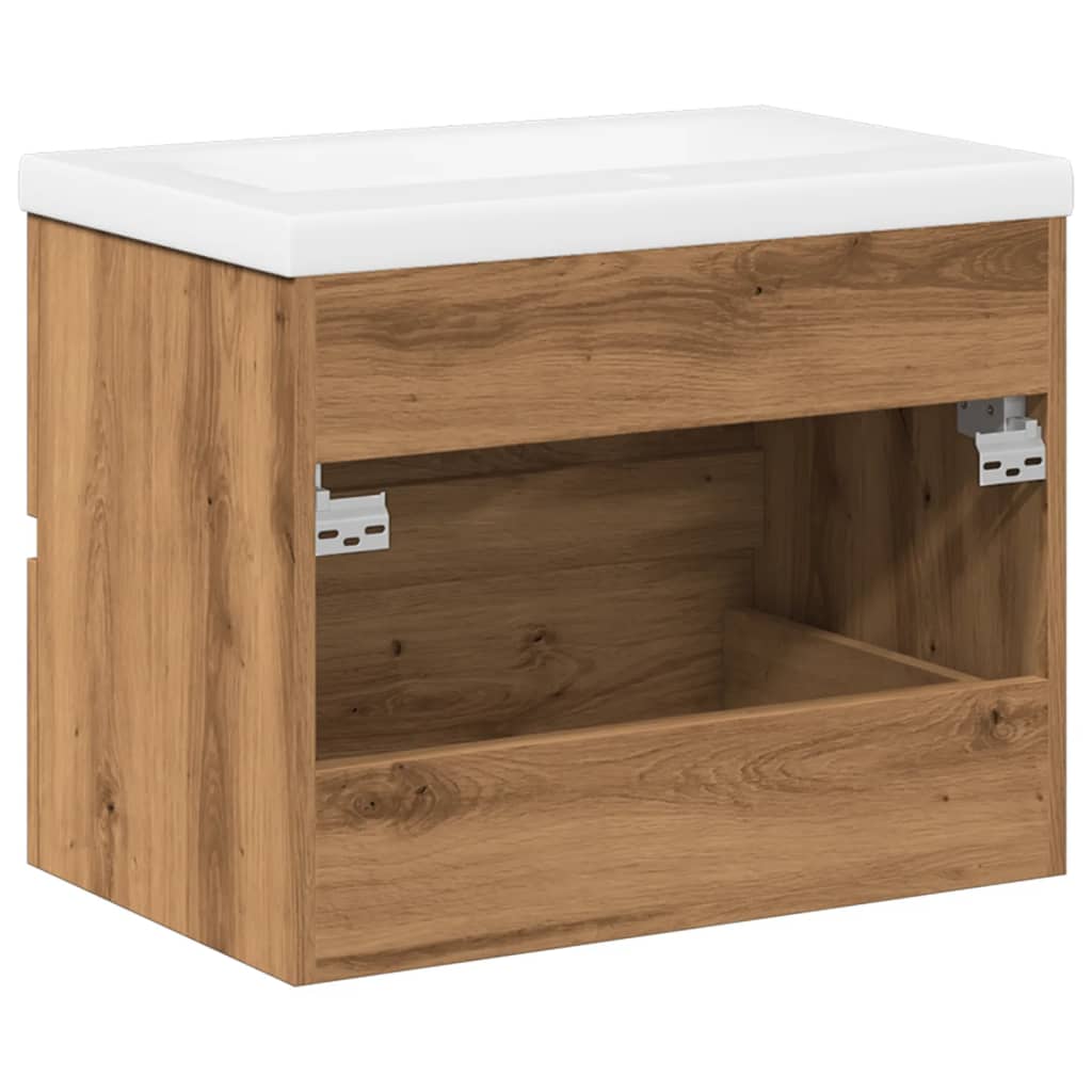 Servantskap med innebygd kum artisan eik