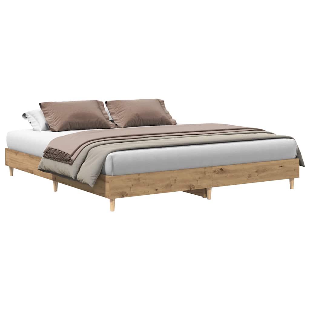 Sengeramme uten madrass artisan eik 180x200 cm konstruert tre