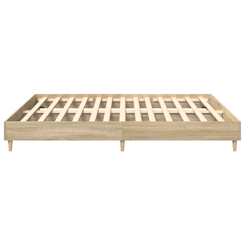 Sengeramme uten madrass sonoma eik 160x200 cm konstruert tre