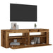 Nattbord med LED 2 stk gammelt tre 60x35x40 cm
