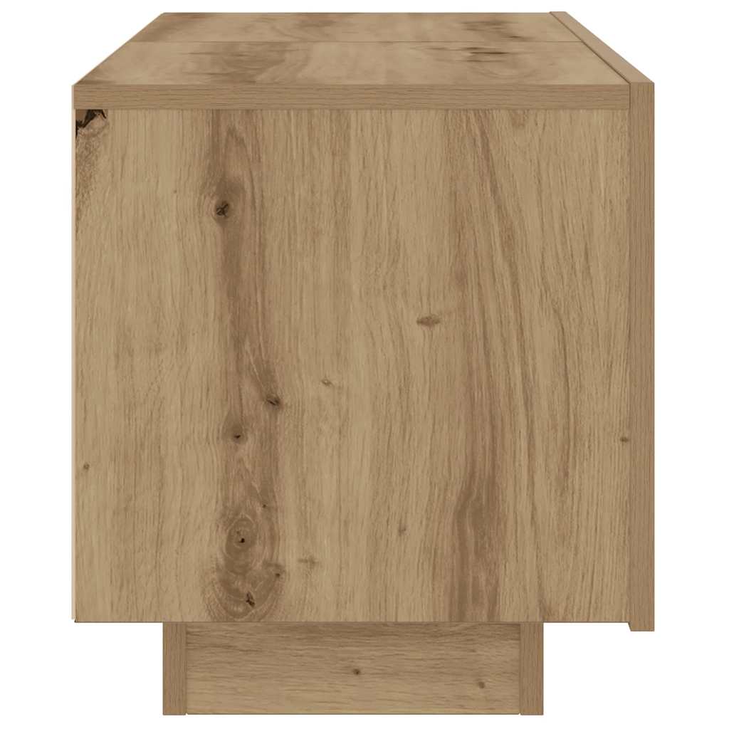 Nattbord artisan eik 100x35x40 cm konstruert tre vidaXL