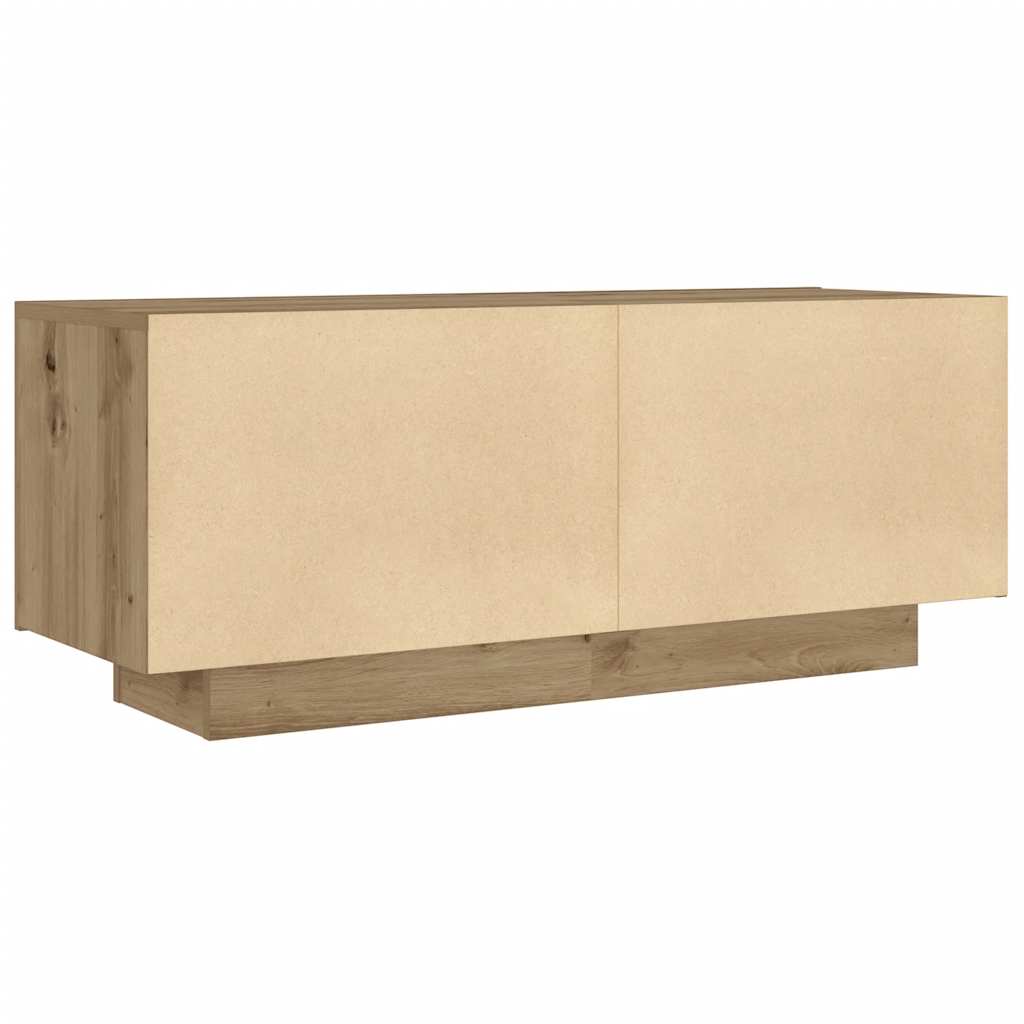 Nattbord artisan eik 100x35x40 cm konstruert tre vidaXL