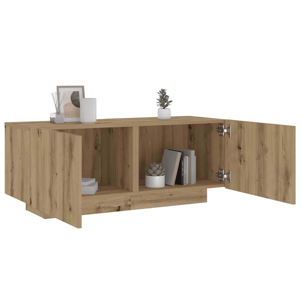 Nattbord artisan eik 100x35x40 cm konstruert tre vidaXL