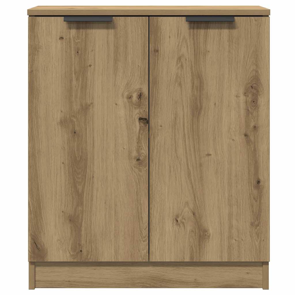 Skjenker 3 stk brun eik 60x30x70 cm konstruert tre vidaXL