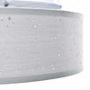 Taklampe Grå 30 x 13.5 cm stoff