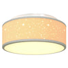 Taklampe Grå 30 x 13.5 cm stoff