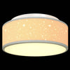Taklampe Grå 30 x 13.5 cm stoff