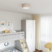 Taklampe med søkelys Gråbrun 30 x 30 x 13,5 cm stoff