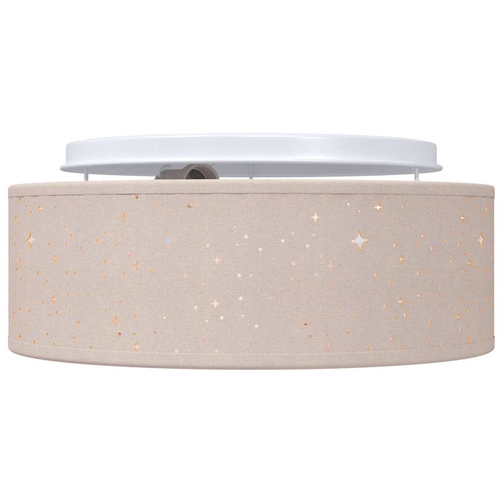 Taklampe med søkelys Gråbrun 30 x 30 x 13,5 cm stoff