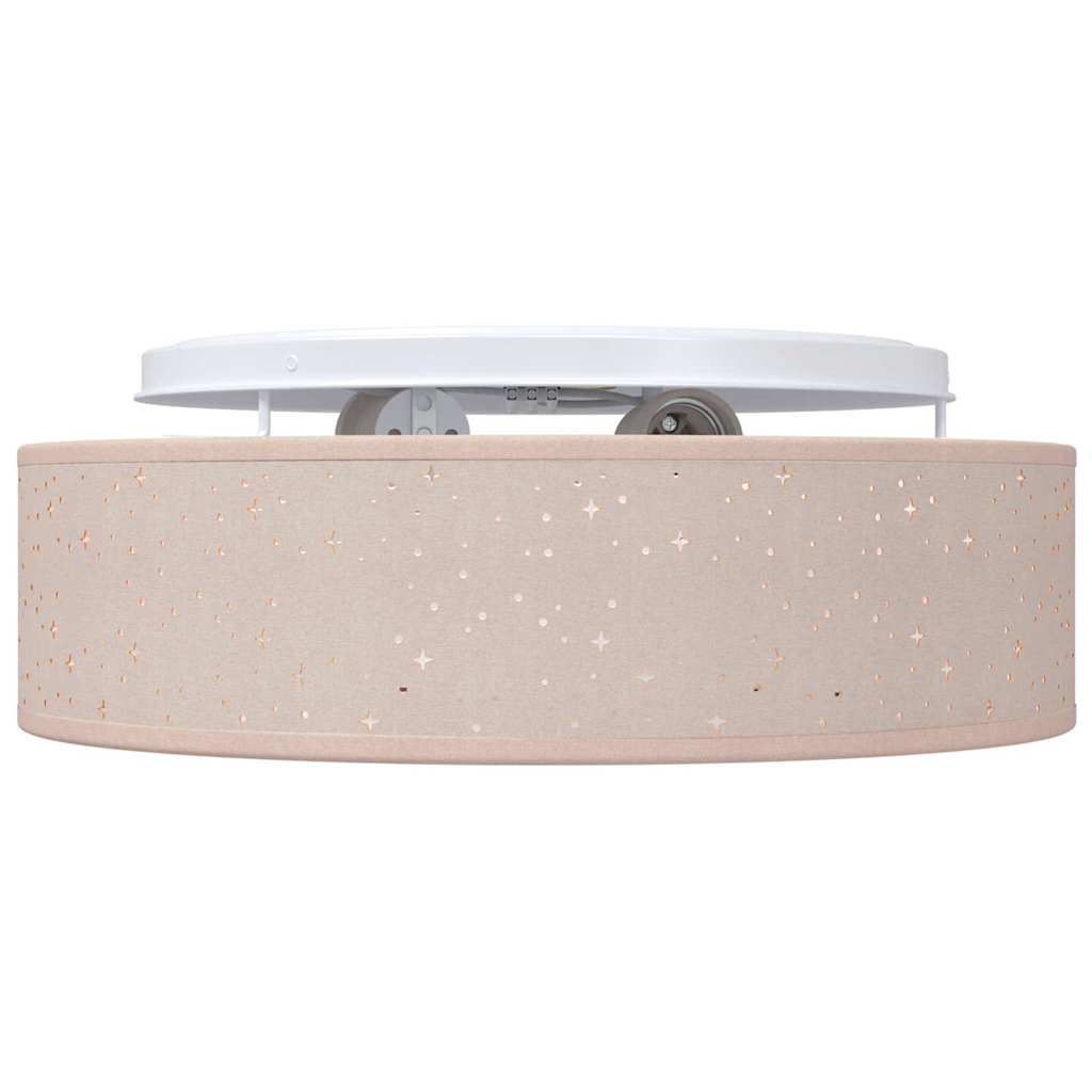 Taklampe med søkelys Gråbrun 38 x 38 x 13,5 cm stoff