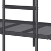Køyeseng uten madrass svart 75x190 cm stål