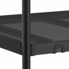Køyeseng uten madrass svart 75x190 cm stål