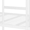 Køyeseng uten madrass hvit 75x190 cm stål
