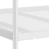 Køyeseng uten madrass hvit 75x190 cm stål