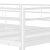 Køyeseng uten madrass hvit 80x200 cm stål